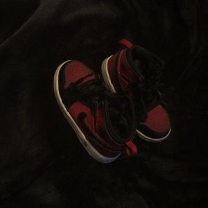 Red and Black retro Jordans